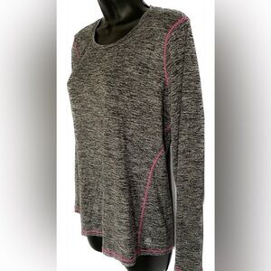 RBX GRY Long Sleeve Athletic Top, L Summer Sale
